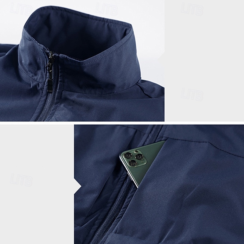 Herren Outdoor-Weste Weste Angelweste Outdoor Täglich Mode Lässig Frühling Herbst Tasche Polyester Bequem Einfach Reisverschluss Stehkragen Normale Passform Schwarz Rote Khaki Armeegrün Weste 2025 - $22.99 –P7