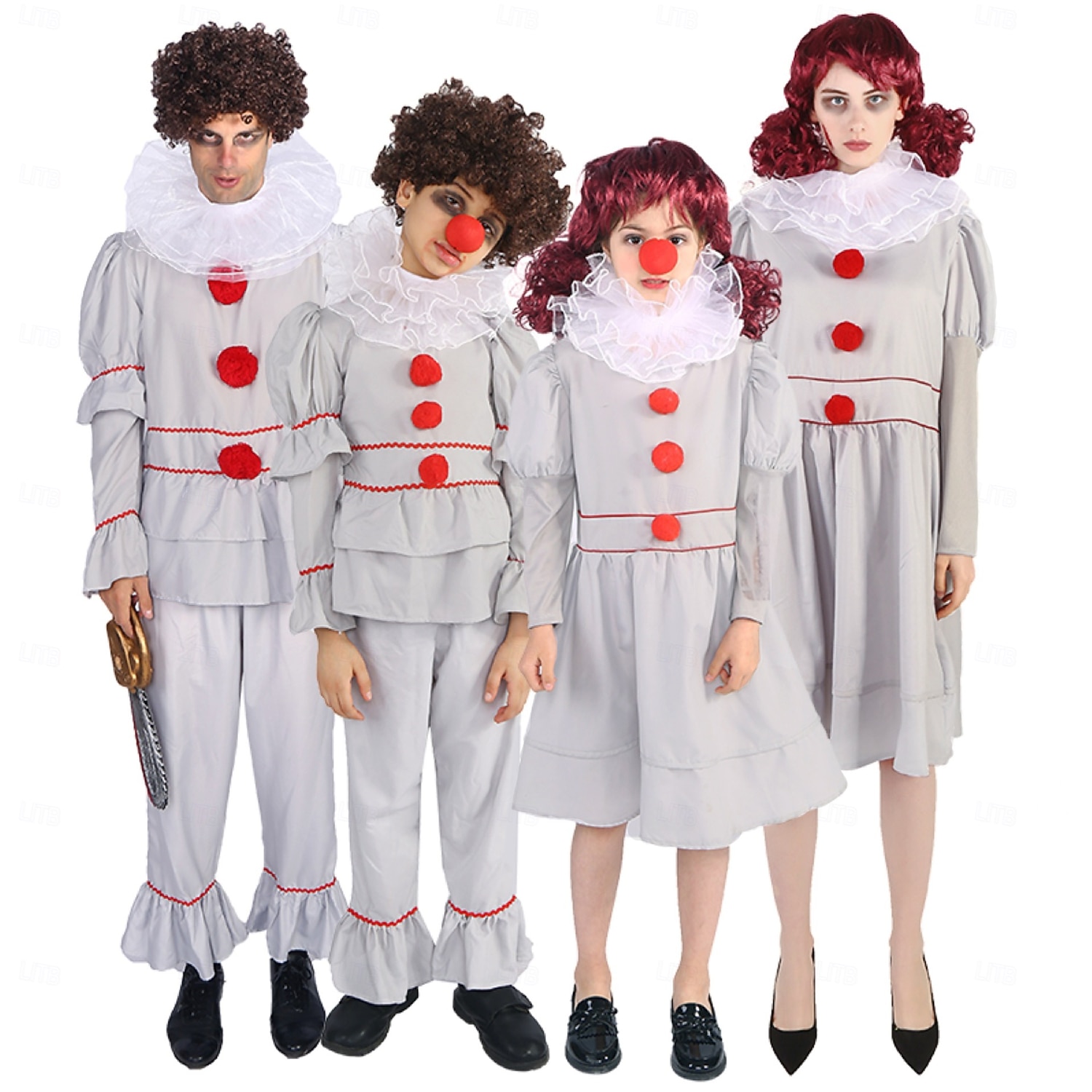 مهرج بينيفيس هالوين يتوهم زي Macacão أزياء الأسرة مجموعة هالوين إنه الرعب زي مخيف للأطفال للبالغين رجالي للصبيان عيد الرعب مهرجان أداء مناسب للحفلات أزياء هالوين سهلة تلبيس 2025 - €29.99 –P3