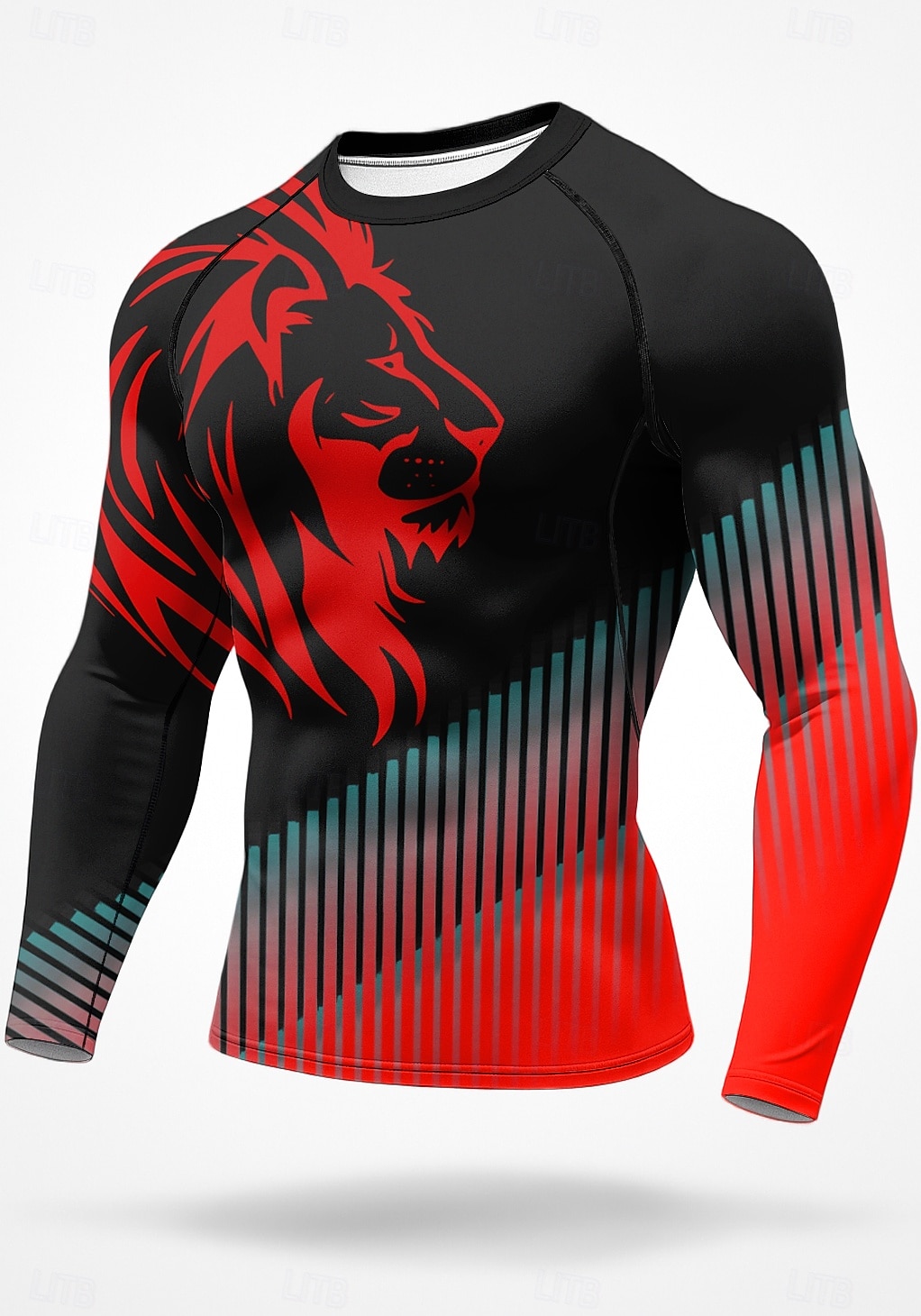Hombre Camiseta Running Camisa atlética Camisa de gimnasia Camisa de fitness Camisa de entrenamiento Manga Larga Camiseta Geométrico UPF 50 Resistente a los rayos UV Suave Reductor del Sudor 2025 - $18.99 –P3