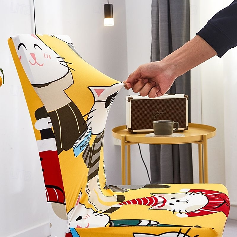 Elastyczny pokrowiec na krzesło do jadalni, przyjazny dla zwierząt, zdejmowany i nadający się do prania pokrowiec na krzesło, trwały ochraniacz na krzesło do hotelu, jadalni, sali bankietowej, wesela 2026 - $8.99 –P2