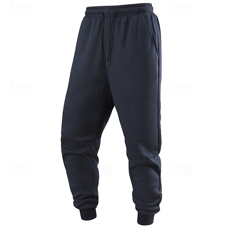 Men's Sweatpants Joggers Trousers Drawstring Pocket Elastic Waist Plain Comfort Sports Outdoor Daily Fashion Casual Black Light Grey Micro-elastic 2026 - $17.99 –P12
