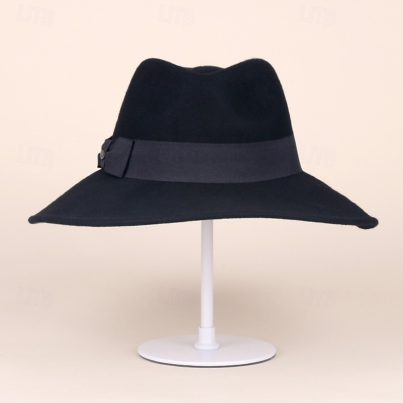 Hatter Ull Fedora Solhatt Avslappet Ferie Retro Rød Klassisk Britisk Med Ren Farge Tvinning Hodeplagg Hodeplagg 2025 - $19.99 –P8