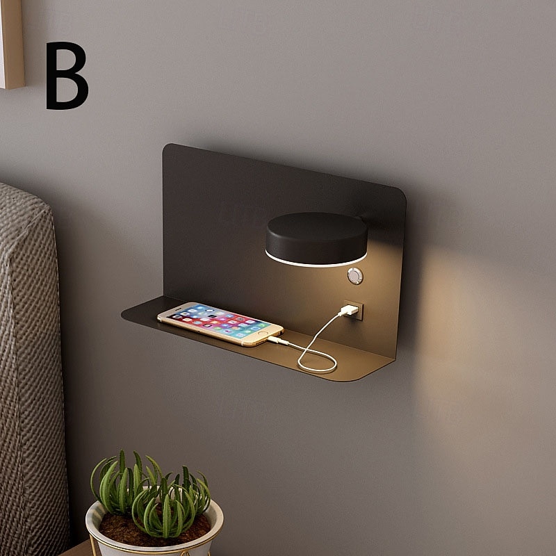 USB Mobile Charging Wall Light, Bedroom Bedside Lamp, Simple and Creative LED Lamp, LED Nordic Wall Lamp, for Living Room 2026 - $184.99 –P3