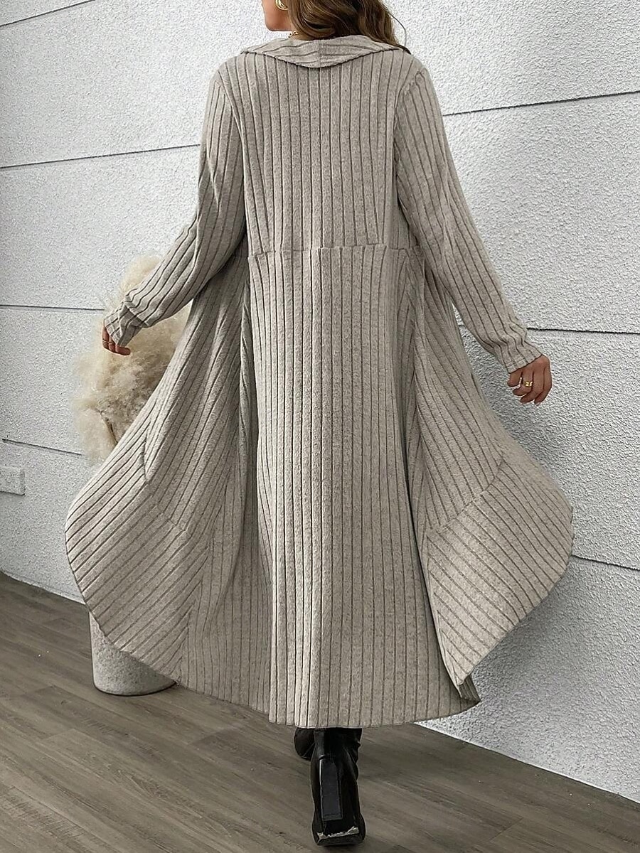Mulheres Suéter Vestido de moletom Conjunto de suéter Elegante Moda Roupa de rua Xadrez Estriado Decote V Patchwork Imprimir Manga Longa Tops longos Tricotar Ao ar livre Diário Final de semana Cáqui de 2026 por $48.99 –P2