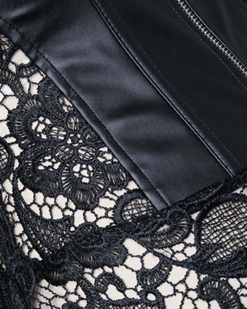 Dame Korsett Shapewear Midje Cincher Formet Bekledning Sexy korsett Sexy Søt Ren farge Lapper Snørehull Skjørt Feriereise Daglig Seng Ermeløs Korsett Svart Rød Vår Høst Skreddersydd 2026 - $34.99 –P14