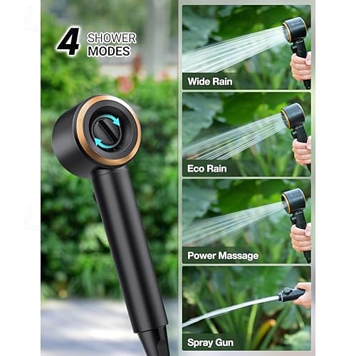 kannettava retkisuihku, 8000mah ladattava 5-puolinen imusuihkupumppu, 5 gallonan kokoontaitettava ämpäri, ulkosuihku vaellusrannalle, matkustamiseen, lemmikkien kylpyyn, autonpesuun, surffailuun 2026 - $130.99 –P6