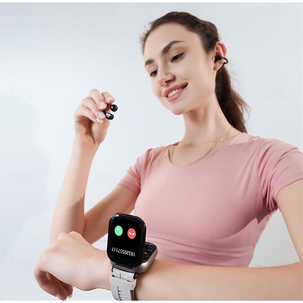 TWSD12 Smart Watch 2.01 inch Smartwatch Fitness Running Watch Bluetooth Temperature Monitoring Activity Tracker Sedentary Reminder Compatible with Android iOS Women Men Long Standby Hands-Free Calls 2025 - $55.99 –P19