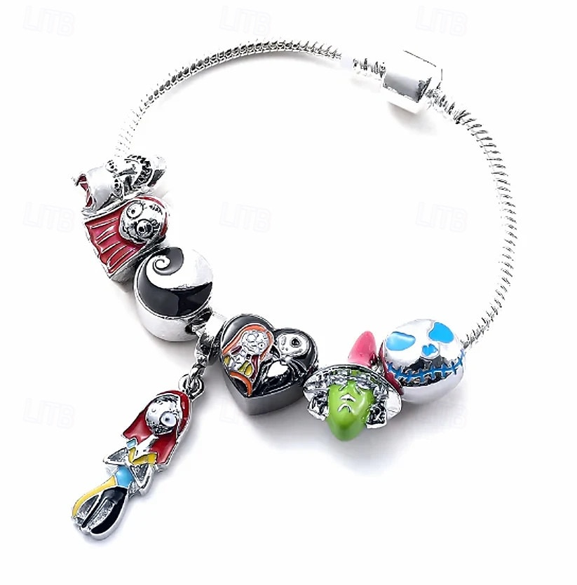 Advent Calendar Treasures Charm Bracelet Bead Bulk Set Advent Calendar 2026 Jewelry DIY Ornament Making Kit Horror Favors Night Countdown Decorations Before Christmas Gift 2026 - $20.99 –P4