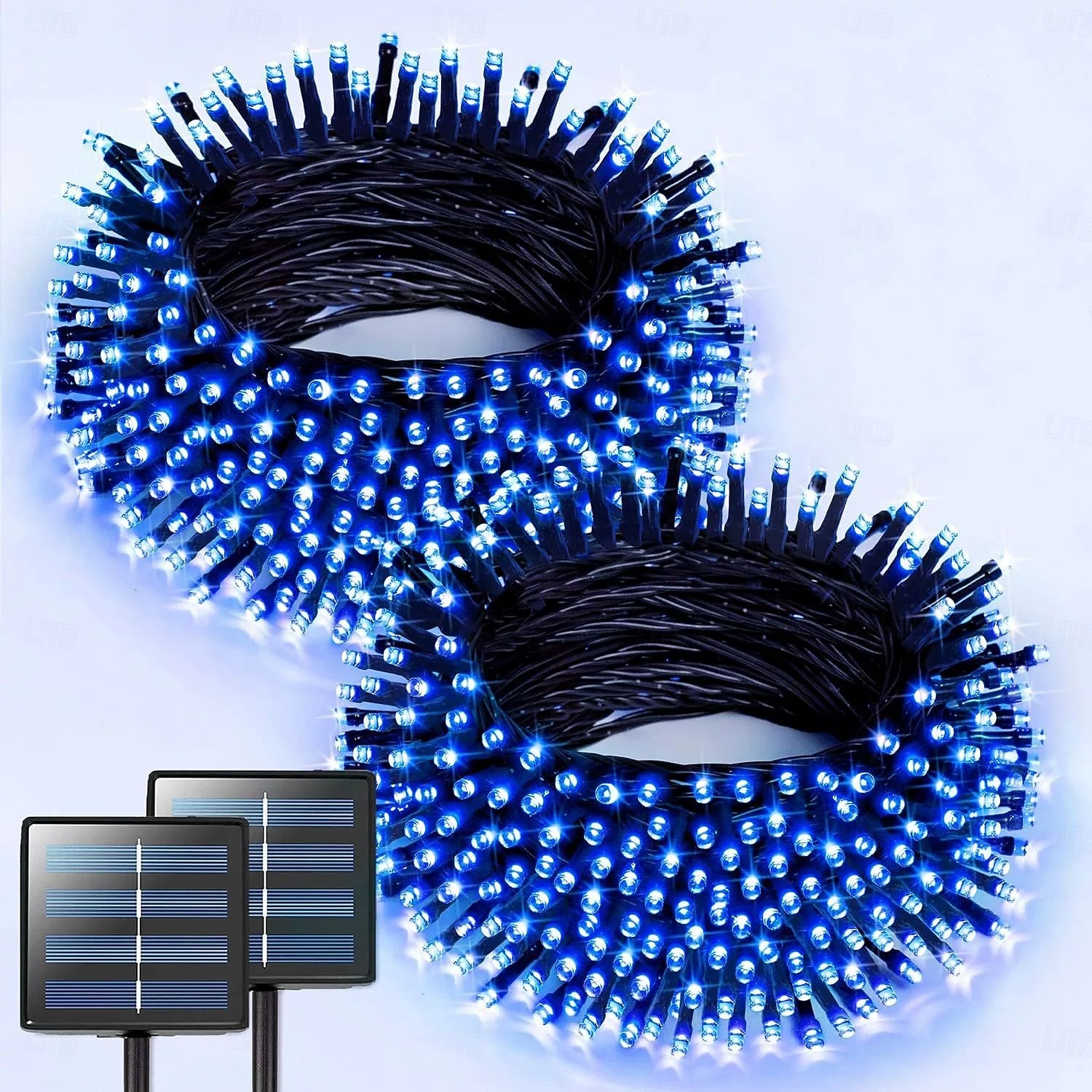 1 stuk zonne-lichtsnoer Halloween buitendecoratie IP65 waterdicht zonne-sprookjesachtige twinkelende lichtjes 8 verlichtingsmodi geschikt voor Halloween, Kerstmis, feest, boom, bruiloft, tuin, balkon, 2025 - $12.99 –P15
