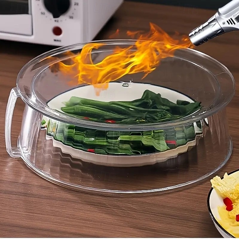 Couvercle anti-éclaboussures pour micro-ondes avec poignée – couvercle en plastique de qualité alimentaire résistant à la chaleur pour le réchauffage, la cuisson au four et la cuisine en extérieur de 2025 ? $16.99 –P9