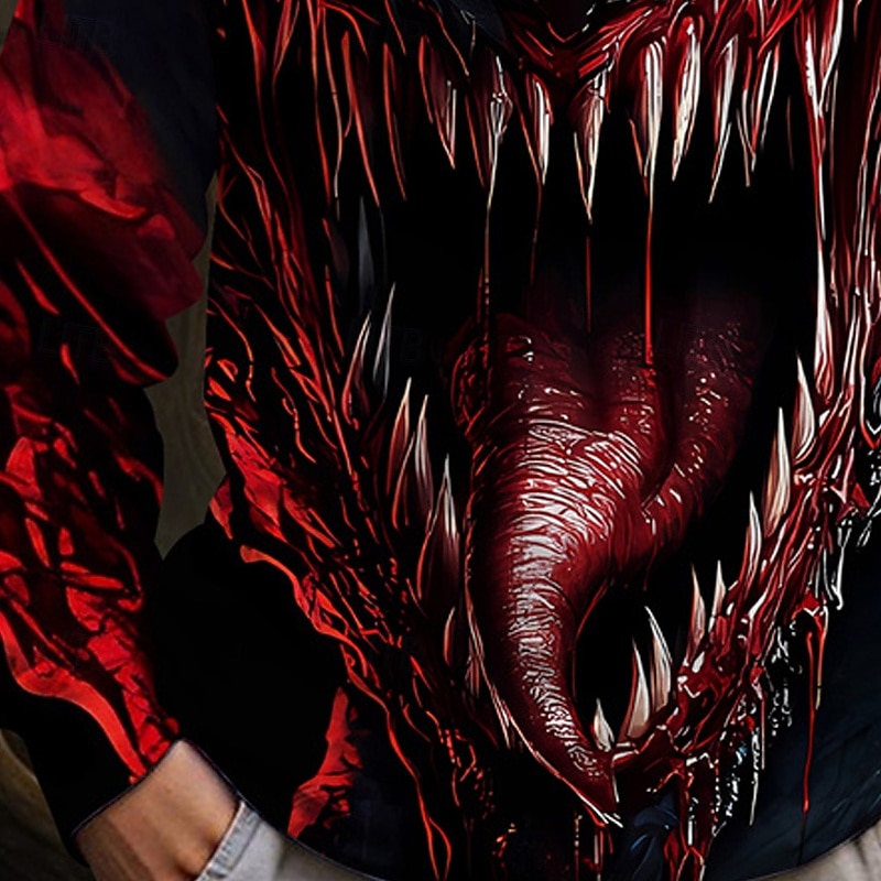 předvečer Všech svatých Chlapecké 3D Grafika Tričko Košilky Dlouhý rukáv Jaro Podzim Módní Základní Děti 4-12 let Tričkový Venkovní Ležérní Denní Běžný 2025 - $13.99 –P5