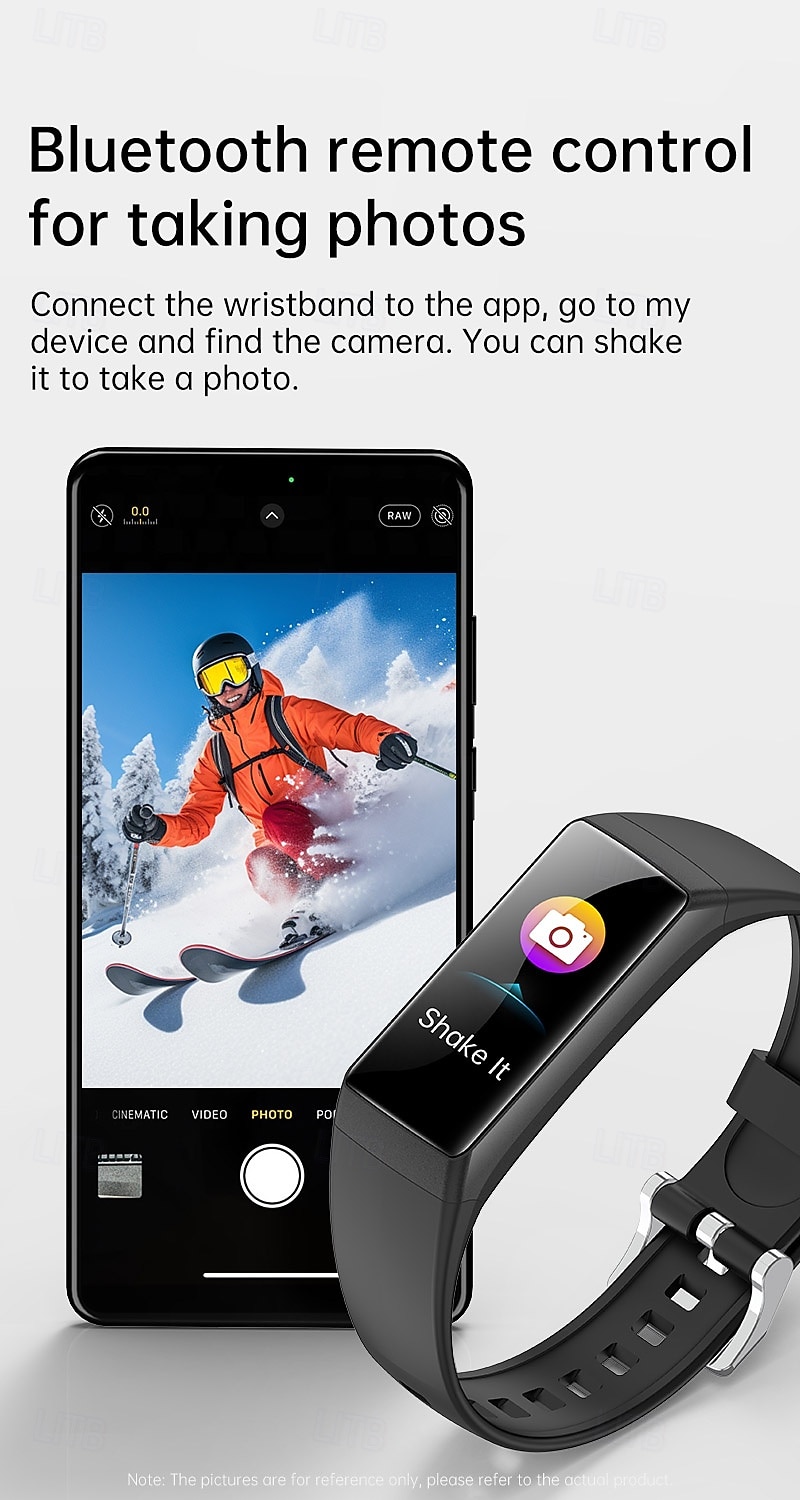 BK05 Smart Watch 0.96 inch Smart Band Fitness Bracelet Bluetooth Pedometer Call Reminder Fitness Tracker Compatible with Android iOS Unisex Long Standby Waterproof Media Control IP68 44mm Watch Case 2026 - $39.99 –P8