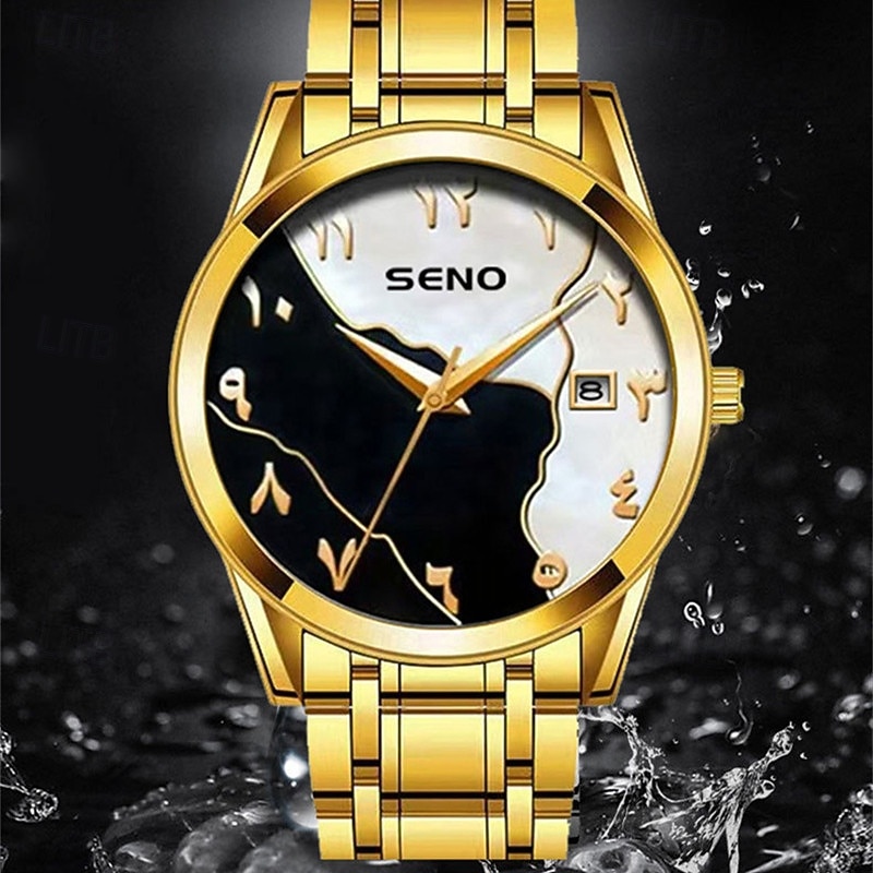 Nouvelle montre d'affaires pour hommes avec bracelet en acier de haute qualité résistance à l'eau IPX7 calendrier mode décontractée montre de poignet sportive pour hommes de 2026 ? $20.99 –P2