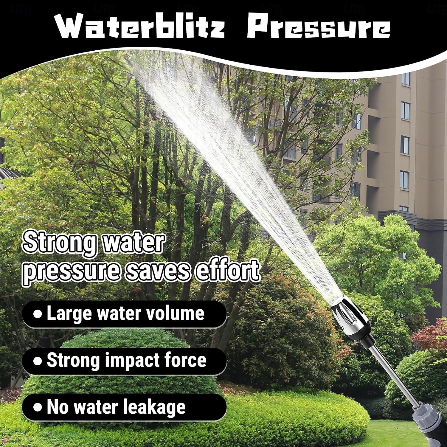 Мойка высокого давления Waterblitz, модернизированная модель Waterblitz 2025, различные эффекты распыления, насадка для шланга Waterblitz с вращением на 360 градусов 2026 - $14.99 –P4