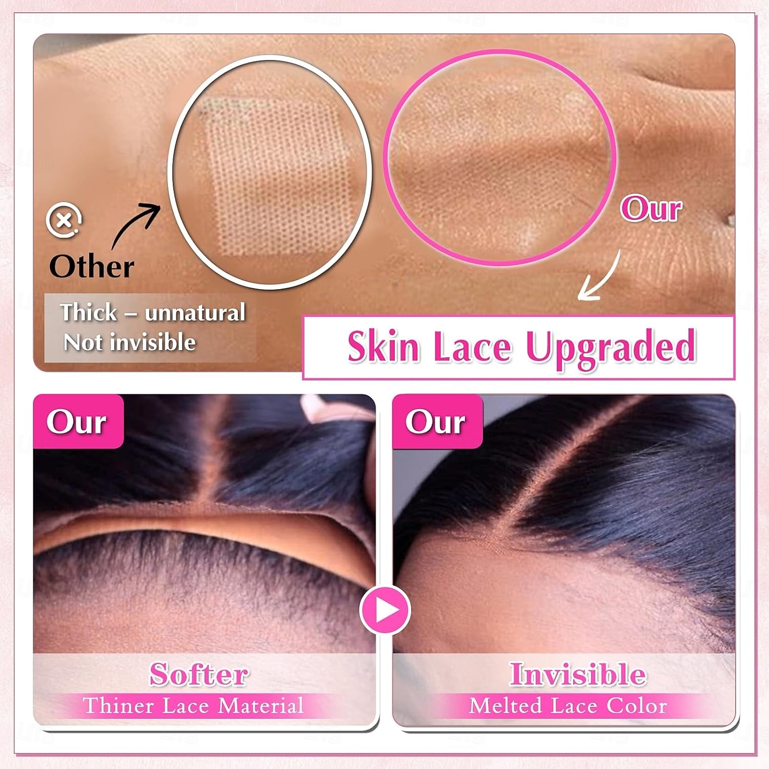 Wear and Go Glueless Wigs Human Hair Pre Plucked Pre Cut 4x4 Straight Lace Front Wigs Human Hair Wigs for Women No Glue Hd Lace Front Closure Ready to Wear Wigs 180% Density 2026 - $107.99 –P6