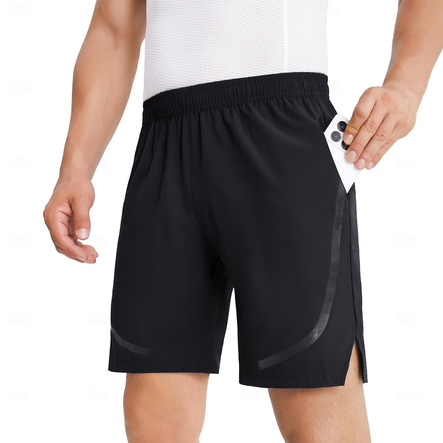 Арсуксо Муж. Брюки для бега Беговые нижние части Трусы спортивные штаны Леггинсы для бега Кулиска Спортивные Петля для полотенец Карман на молнии Шорты Учебный спорт Повседневные Осень 2025 - $23.99 –P10