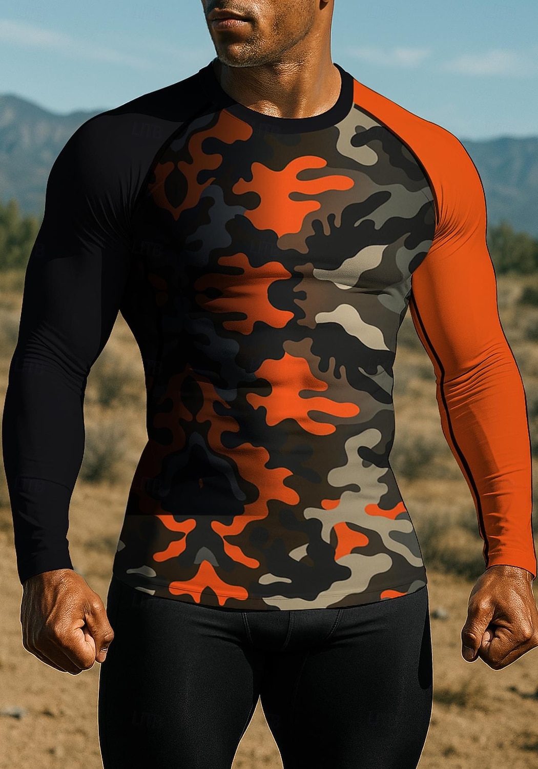 Men's Unisex Running T-Shirt Athletic Shirt Gym Shirt Fitness Shirt Workout Shirt Color Block Long Sleeve Tee Tshirt Geometric UPF 50 UV Resistant Soft Sweat wicking Mountain Bike / MTB Gym Workout 2025 - $18.99 –P3