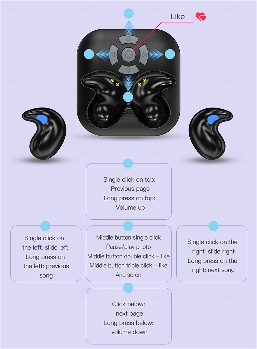 LY9 TWS True auriculares inalámbricos En el oido Bluetooth5.0 Deportes Estéreo Sonido envolvente para Apple Samsung Huawei Xiaomi MI Entrenamiento de gimnasio Esquí Camping / Senderismo Oficina de 2025 - $16.99 –P4