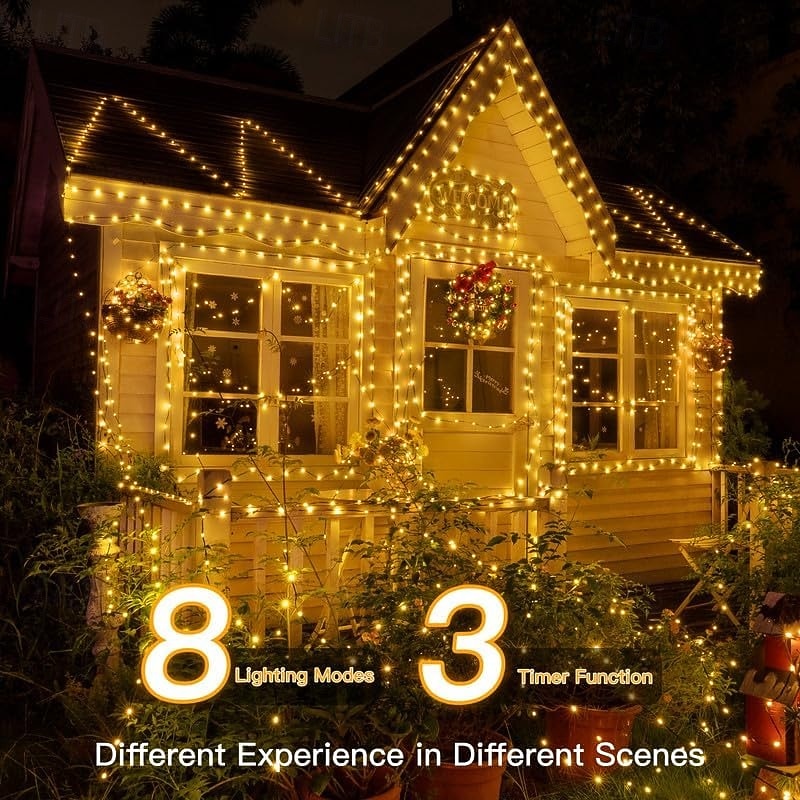 30m 50m 100M Lichterketten 300  500  1000 LEDs 2835 SMD 1 13 Fernbedienung 1 Set Warmweiß RGB Weiß Kupferdraht-Leuchten Weihnachtsbeleuchtung Party Urlaub Hochzeit 220-240 V 2026 - $25.99 –P6