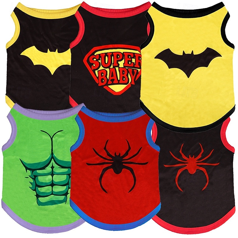 1 Stück Halloween-Spinnen-Haustierwesten | Polyester | atmungsaktiv, flohsicher | Hunde- und Katzenhemden | drinnen/draußen | Hoodie-Stil 2025 - $12.49 –P8