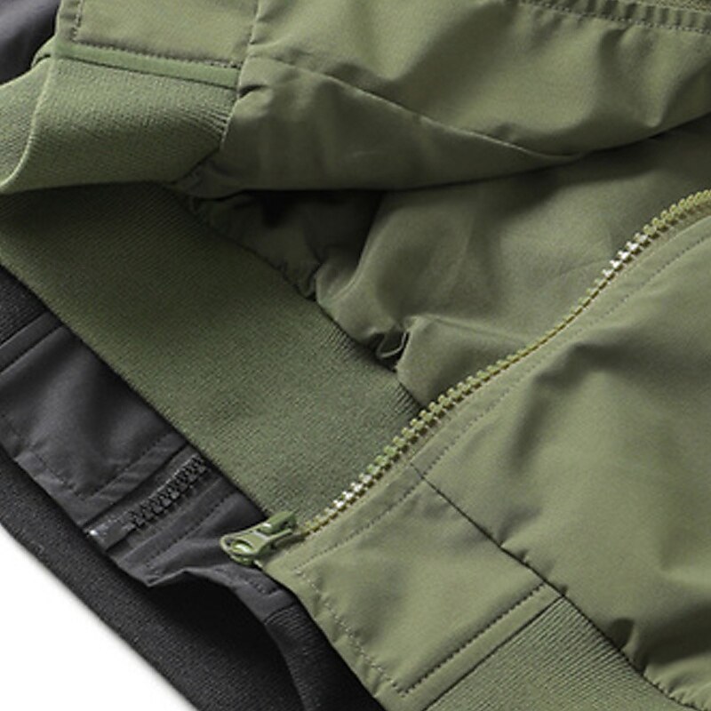 Kids Unisex Baseball Jackets Outerwear Letter Long Sleeve Zipper Pocket Comfort Soft Coat Outdoor Fashion Daily Black Green Spring Fall 4 years+ 2025 - $47.99 –P7