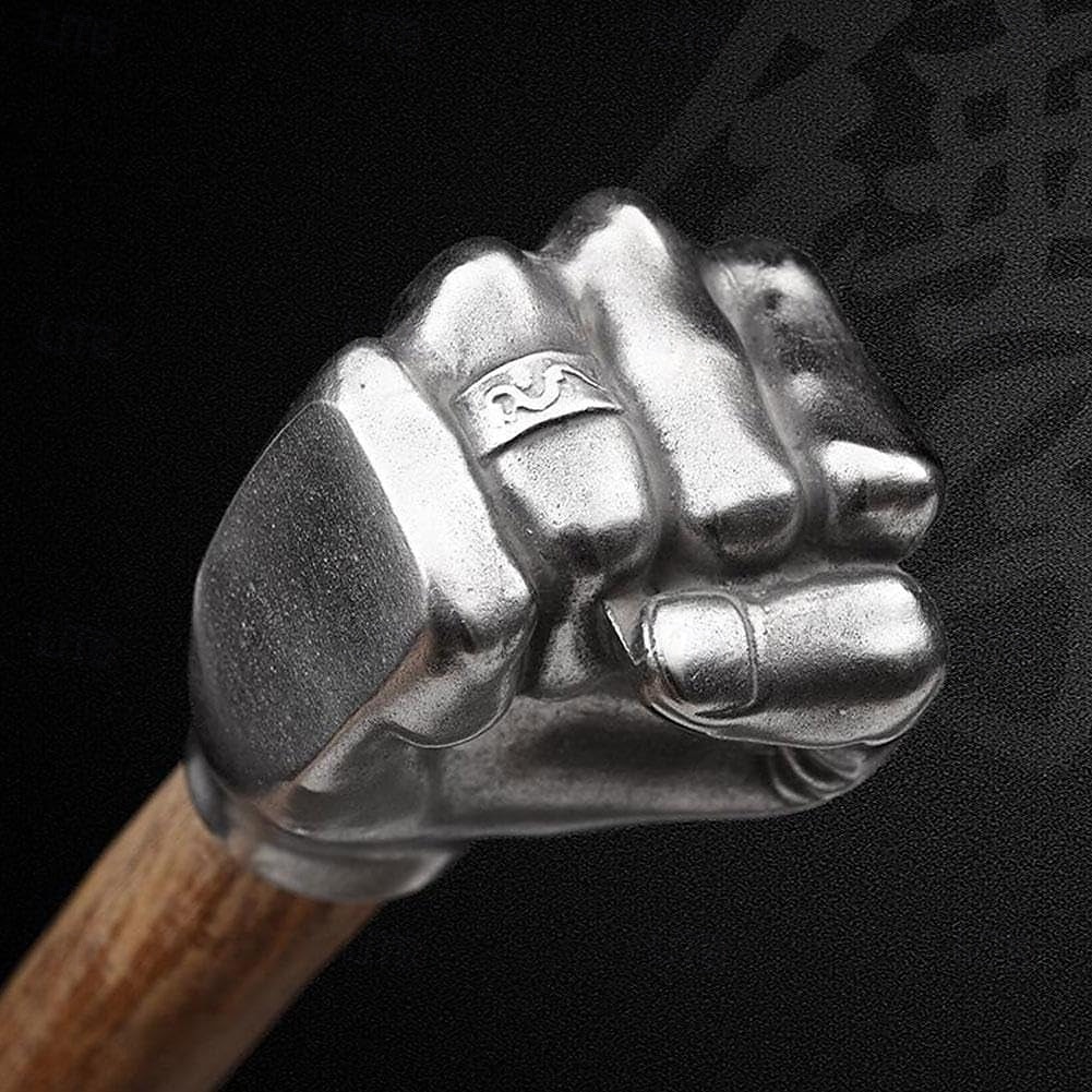 strapabíró vasököl kalapács rozsdamentes acél fejjel &tömörfa nyéllel ellátott multifunkcionális kézműves és barkácseszközök építéshez, kovácsoláshoz, műhelyhez, barkácsoláshoz - ideális igényes 2026 - $52.99 –P10