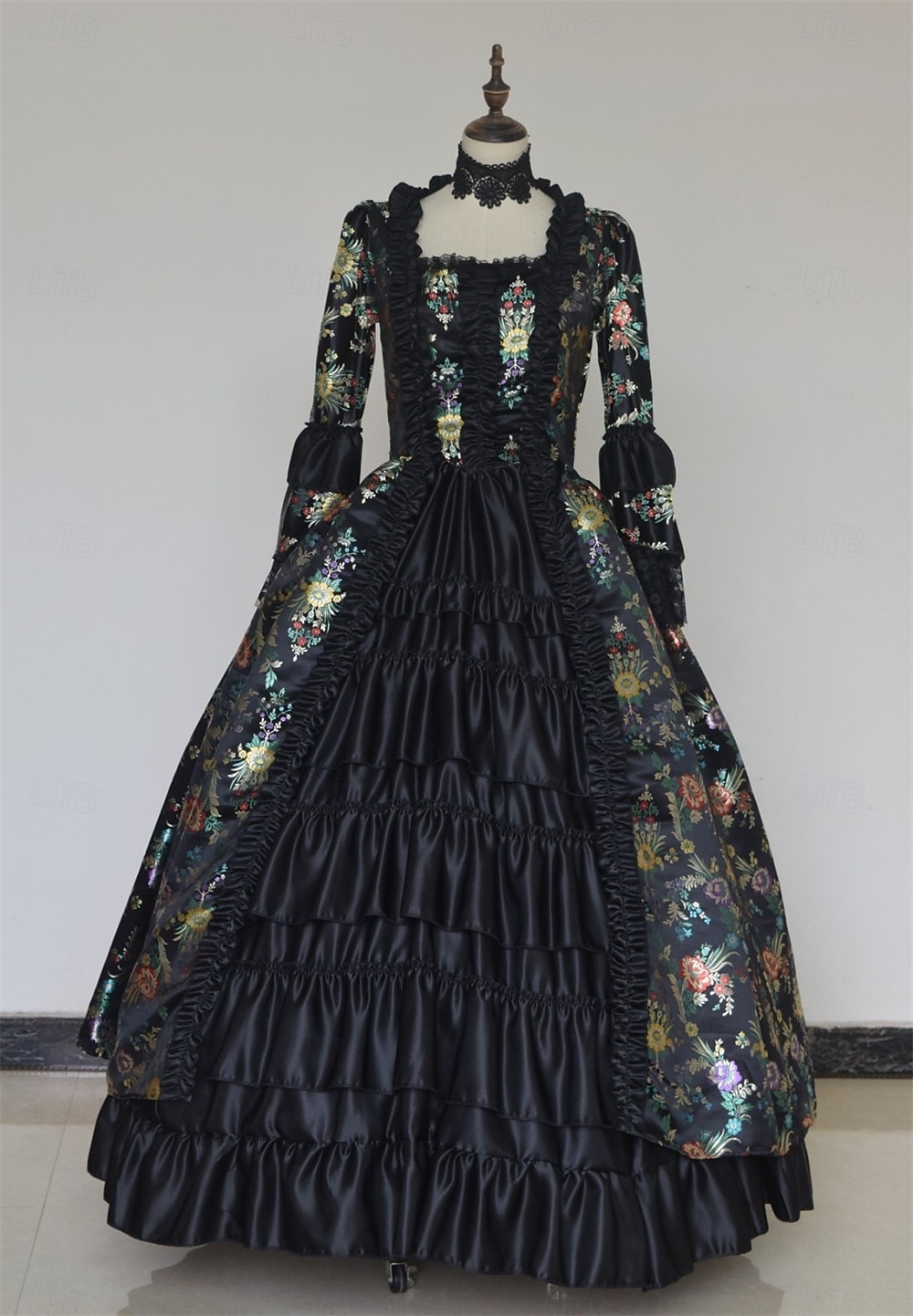 Γοτθική Λολίτα Ροκοκό Βικτοριανό Φανταστική φορεσιά Τουαλέτα Φόρεμα χορού Μεγάλα Μεγέθη Βασίλισσα Πριγκίπισσα Φλοράλ Φανταχτερή Φόρεμα Γυναικεία βασιλικός Απόκριες Επίδοση Μασκάρεμα Ρεν Φερ Ενηλίκων 2026 - $131.99 –P4