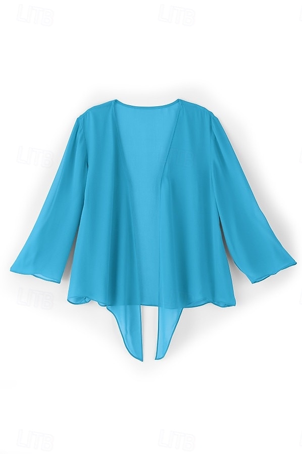 Haut en soie pour femme, style décontracté, noué sur une robe, débardeur, manches 3/4, tenue décontractée de 2025 ? $51.99 –P2
