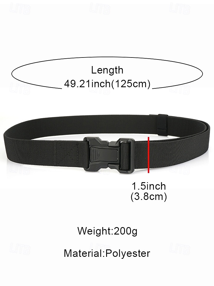 2026年 クイックリリースバックル付きのメンズ伸縮性ナイロンタクティカルベルト、アウトドアハイキング、仕事、普段使いに最適な調節可能なミリタリースタイルのウェビングベルト  コレクション – $18.99 –P11