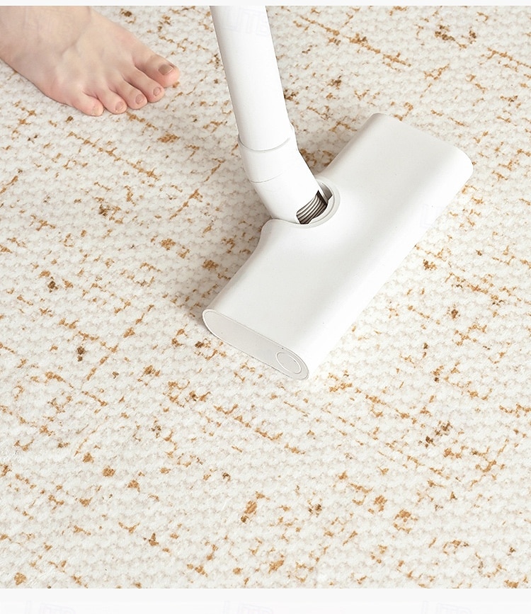 krämfärgad boho-stil matta, enfärgad vattentät fläckavvisande matta lättskött avtorkbar golvmatta för vardagsrum sovrum soffa soffbord 2025 - $49.99 –P4