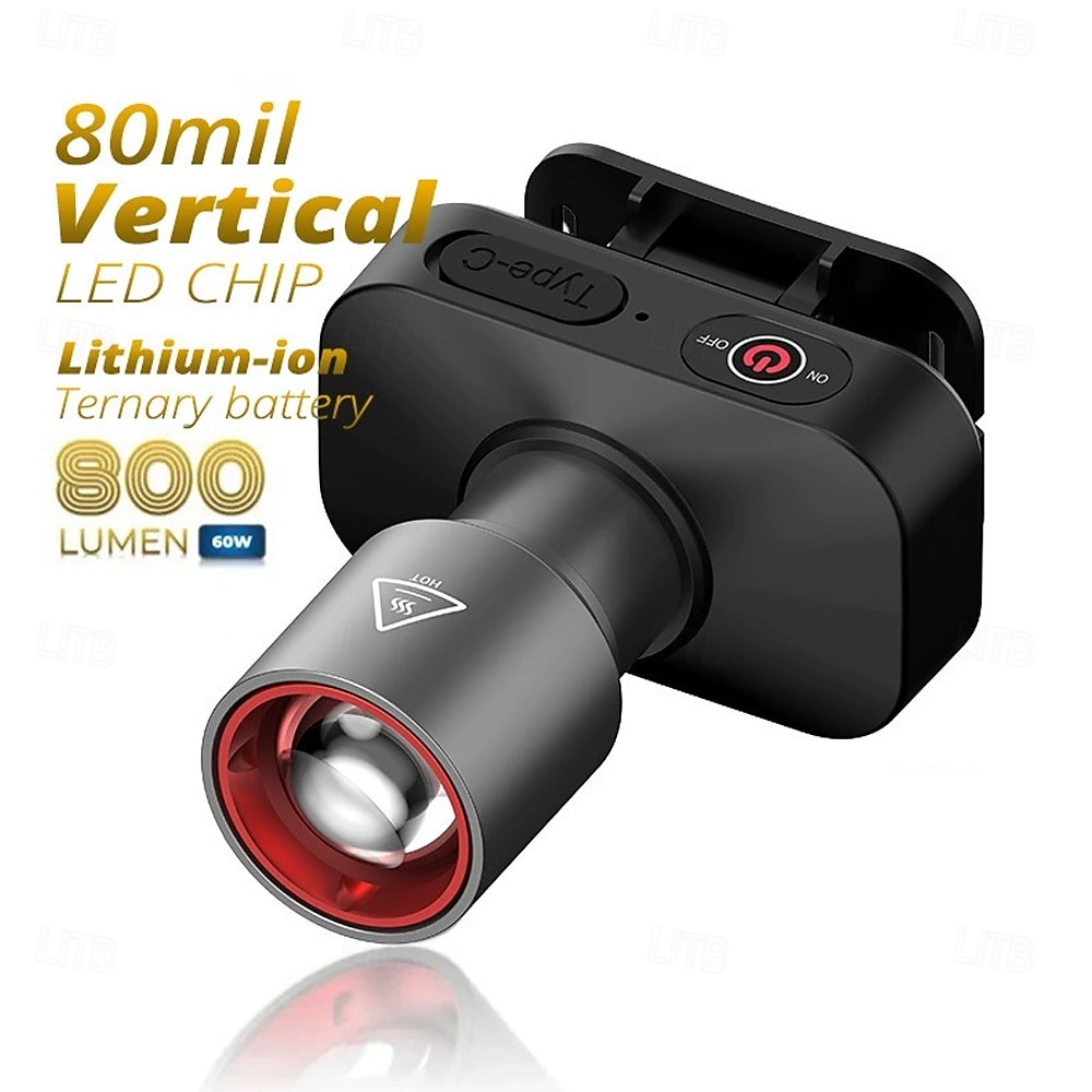 LED Headlamp Outdoor Multifunctional Zoomable Long-Lasting Battery  for Night Fishing Portable and Waterproof Work Light 2025 - $16.49 –P5