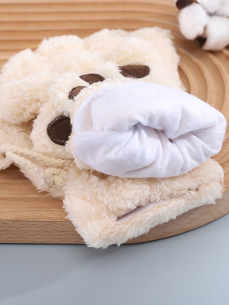 Luvas de pelúcia femininas com garras de gato – luvas fofas e peludas com garras de gato, luvas sem dedos quentes e macias para inverno, para cosplay, Halloween e uso diário de 2026 por $7.99 –P9