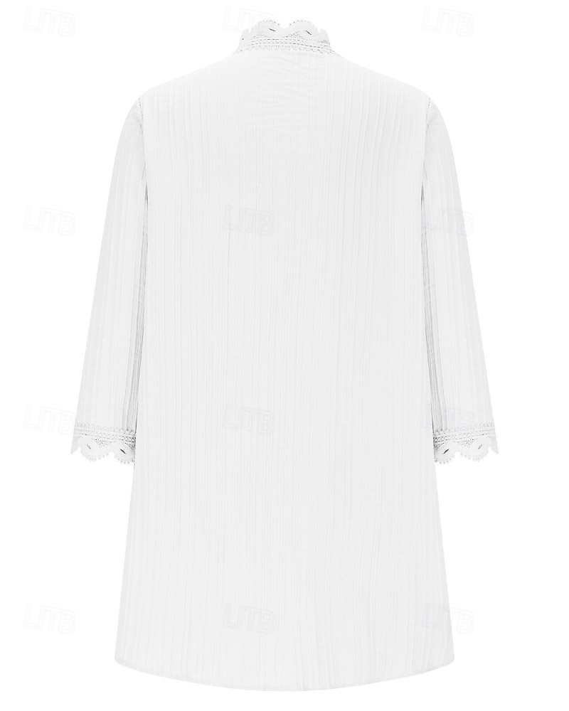 Damskie Sweter Sweter rozpinany Moda miejska Codzienny Jednokolorowe W serek Dzianiny Rękaw 3/4 Zwykłe topy Robić na drutach Święto Wyjściowe Weekend Czerwone wino Czarny Wiosna Jesień 2026 - $10.99 –P18