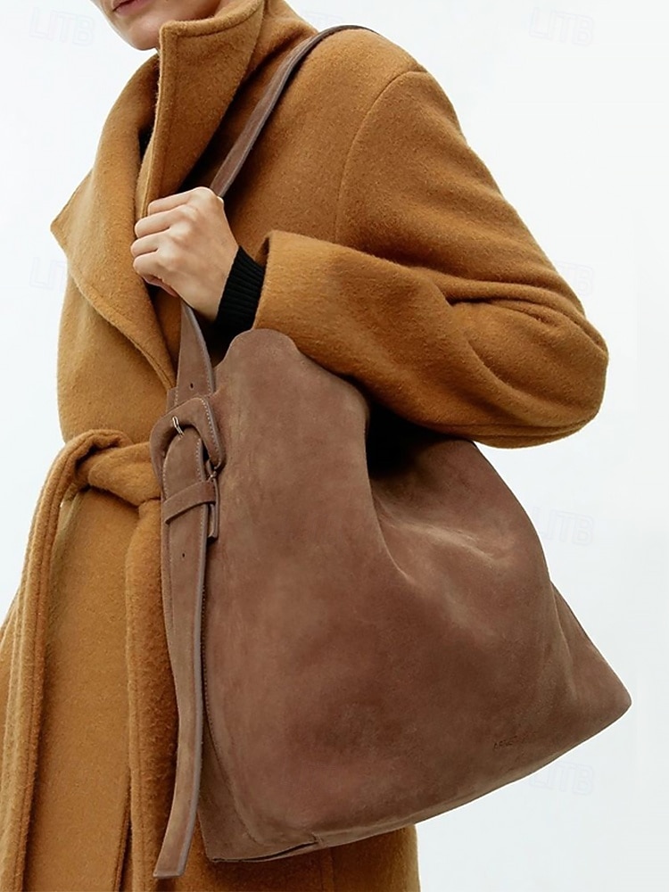 női velúr válltáska - bohém stílusú, nagy kapacitású, hétköznapi vintage csavargótáska, mindennapi munkához, utazáshoz és vásárláshoz alkalmas 2025 - $24.99 –P2