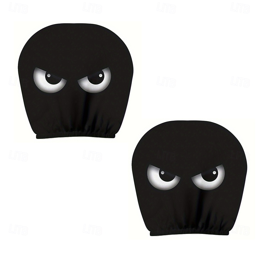 2 pièces effrayantes pour Halloween &Housses d'appui-tête de voiture de Noël - Convient à tous les véhicules Conception sans coussin de remplissage Installation facile - Décorations intérieures de 2025 ? $12.99 –P2