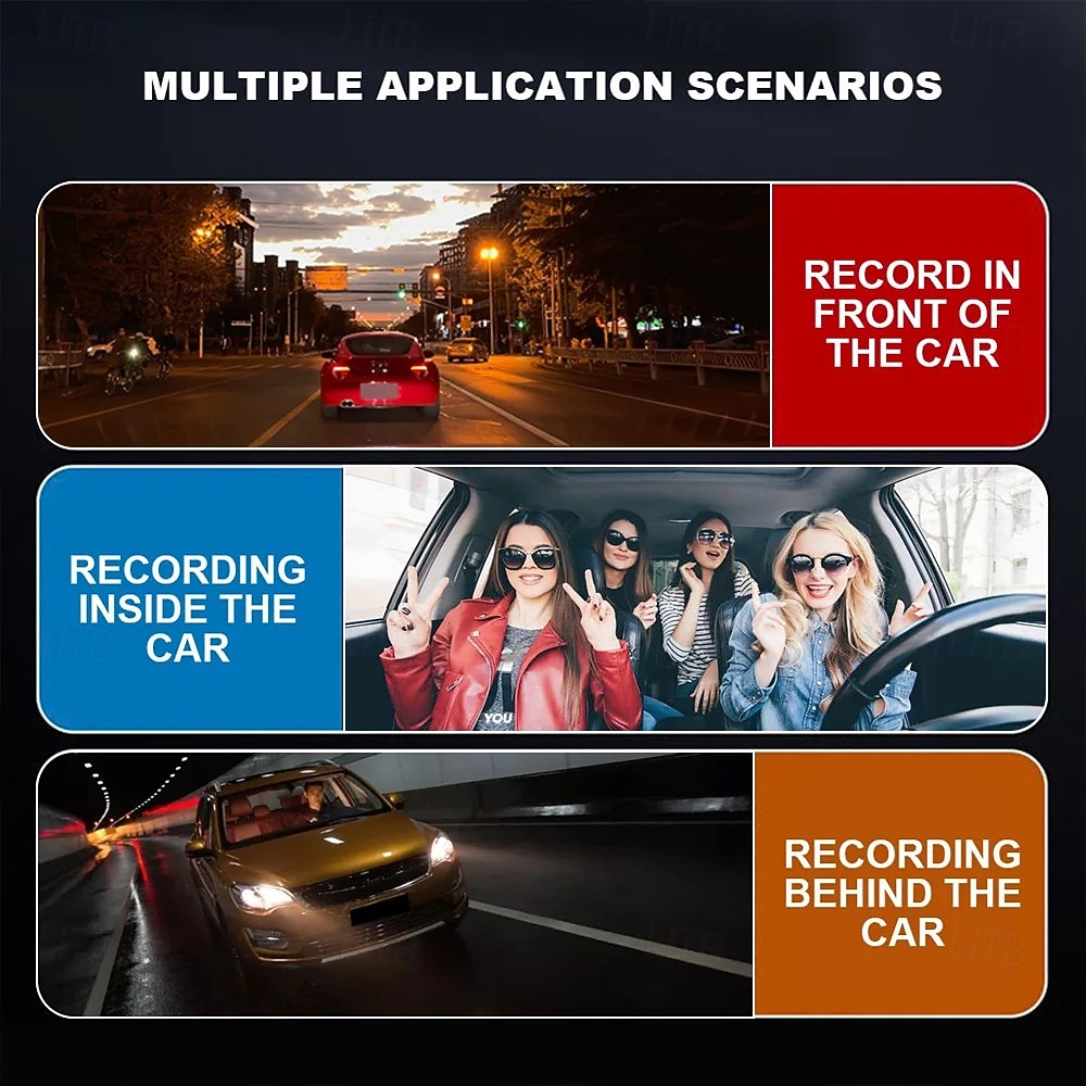 1080p Full HD Car DVR  3 inch IPS Dash Cam with WIFI / Night Vision / Loop recording 4 infrared LEDs Car Recorder 2025 - $45.99 –P9