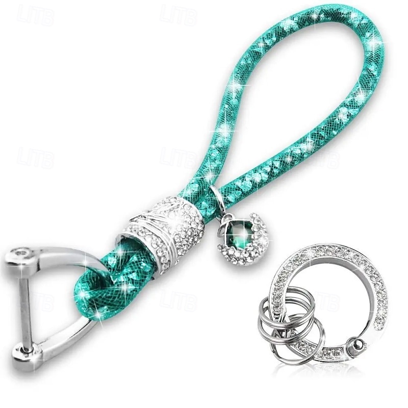 1 kpl strassikiviä ylellinen auton avaimenperä kadonnut naisten hopeinen solki auton avaimenperä ketjupidike puhelin avaimenperä bling-tarvikkeet 2026 - $10.99 –P9