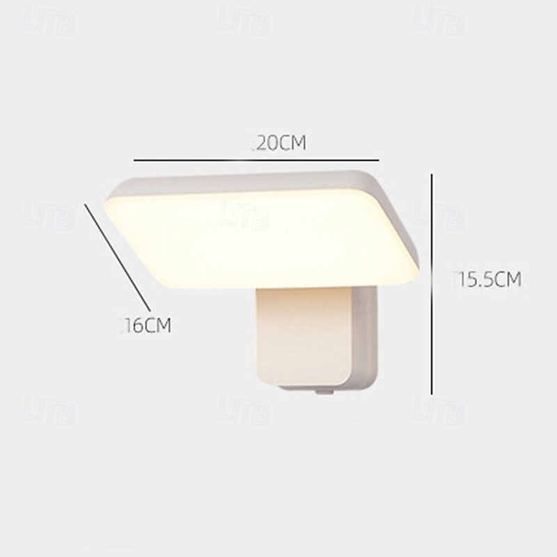 Moderne utendørs roterende vegglampe 350° justerbar hodevegglampe svart LED-vegglampe utendørs belysning for hus veranda garasje ip65 vanntett 2026 - $142.99 –P7