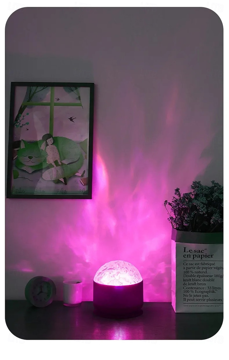 USB LED Projektor Nattlampa Aurora Stjärnhimmel Vattendynami Lampa för Sovrum Vardagsrum Dekorationssemester Alla hjärtans dag Gåva 2026 - $15.99 –P2