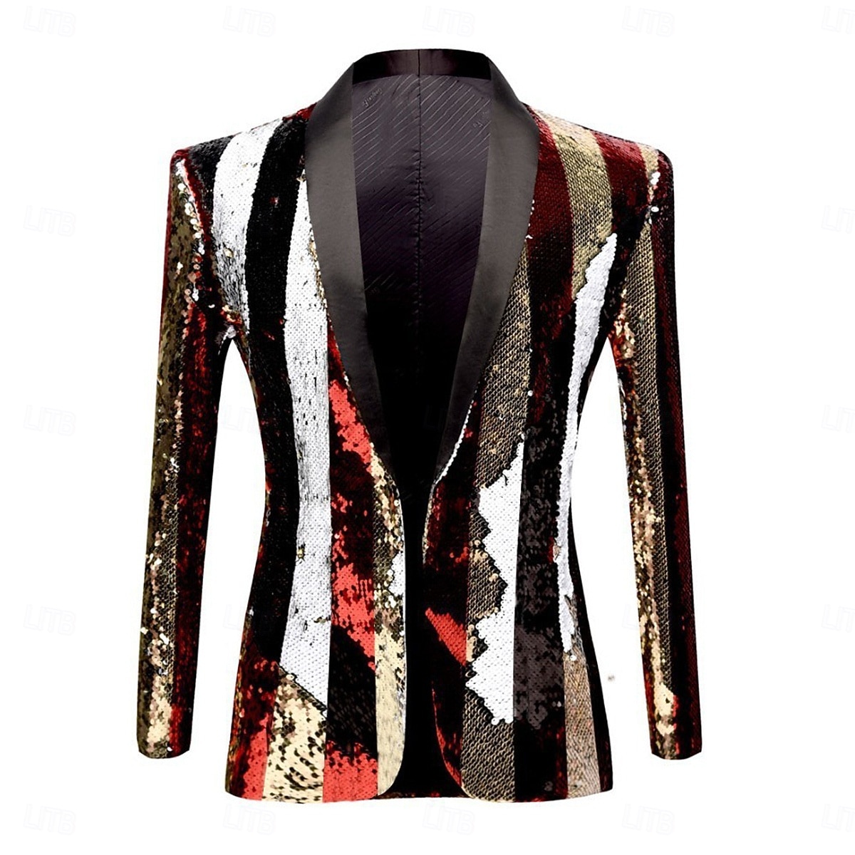 Homens Jaqueta Blazer Xale Moda Festa Linha Blazer Colorido Fino Comum 1 Butão de 2026 por $88.99 –P1