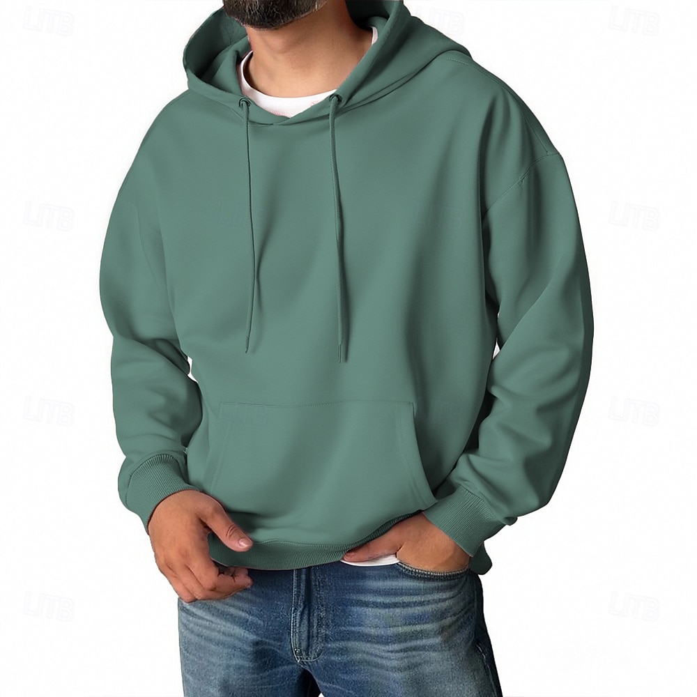 Per uomo Felpa con cappuccio Aalbicocca Blu denim Blu 1# Nero Bianco Con Cappuccio Semplice Tasca Sport & Outdoor Quotidiano Ferie Poliestere Streetwear Essenziale Casual Primavera Autunno del 2026 a $22.99 –P11