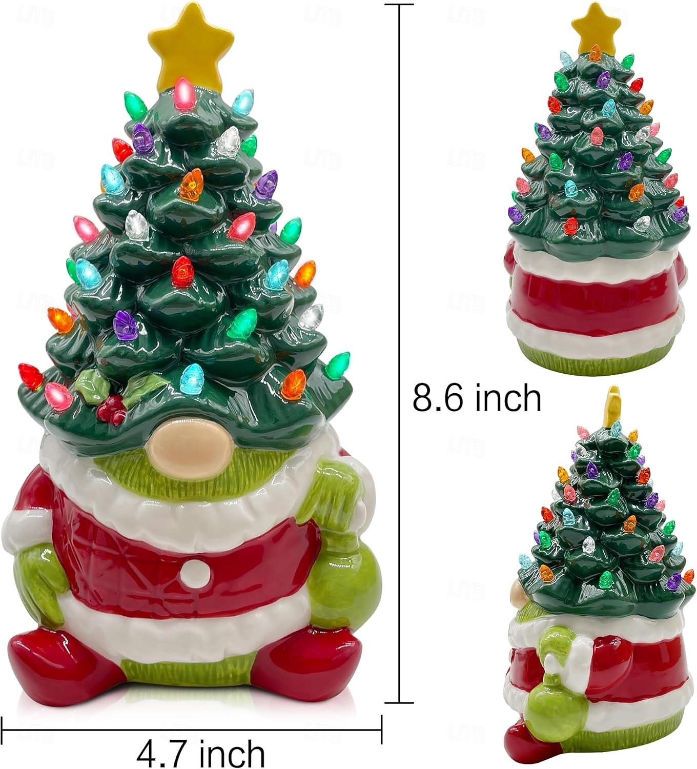 Albero di Natale nano in resina a LED con piccola foglia, luce per interni, camera da letto, studio, sala da pranzo, luce decorativa da tavolo, luce pendente, prop, batteria AAA, scatola da 8,6 * 4,7 del 2025 a $20.99 –P2