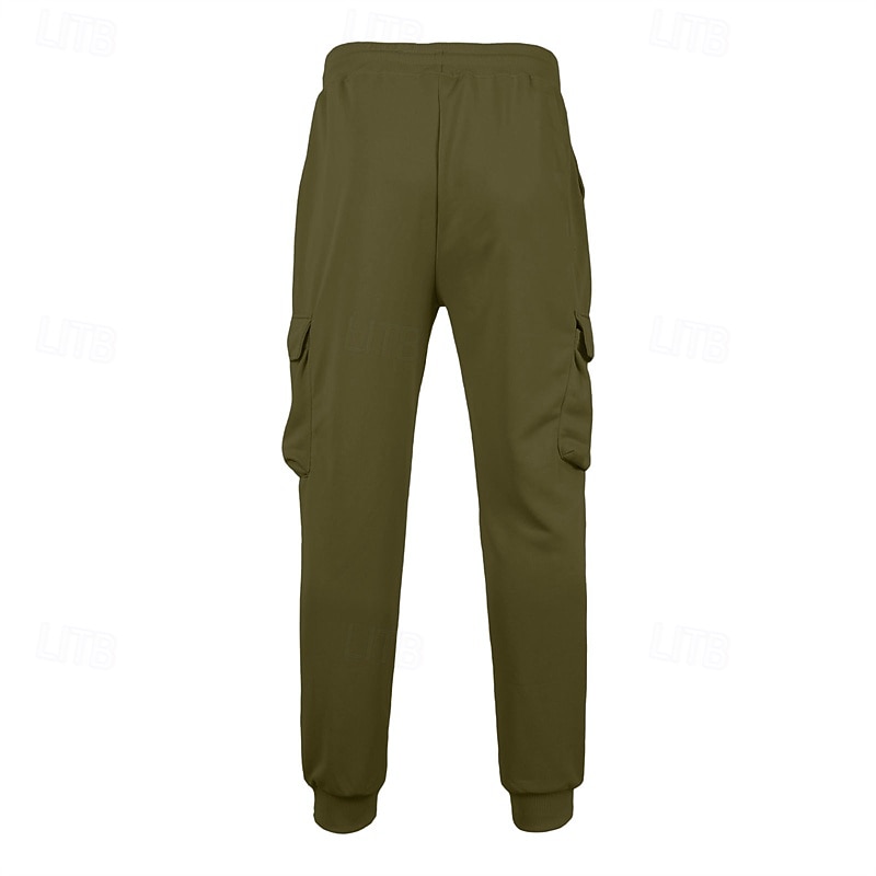 Per uomo Pantaloni da Tuta Cargo Pantaloni da tuta Joggers Pantaloni Coulisse Tasca Elastico in vita Semplice Comodità Quotidiano Sport all'Aperto Moda Casual Rosa Rosso Micro-elastico del 2026 a $20.99 –P15
