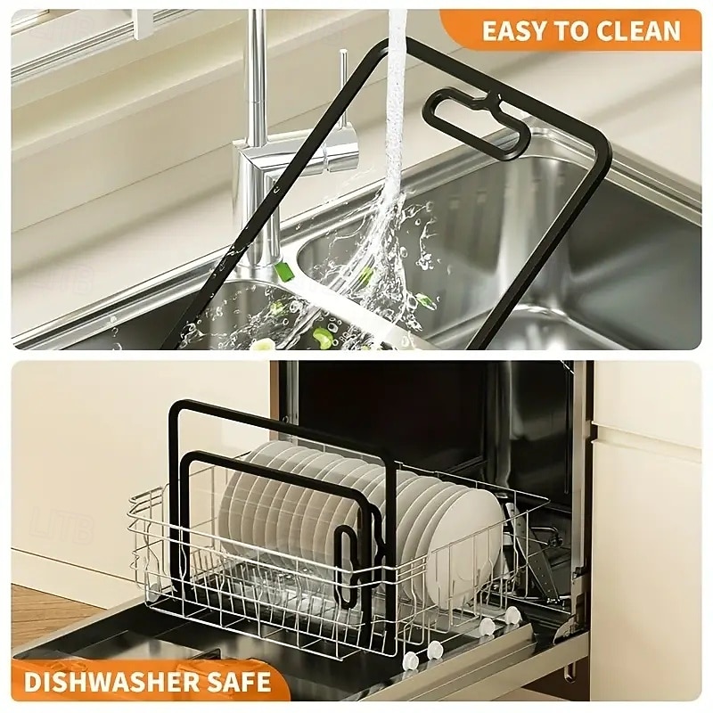 doppelseitiges Schneidebrett aus gehärtetem Glas, tragbares Küchenwerkzeug zum Hacken, Schneiden und Zerteilen von Obst&amp;Gemüse, ideal für Camping und Outdoor 2025 - $23.99 –P7