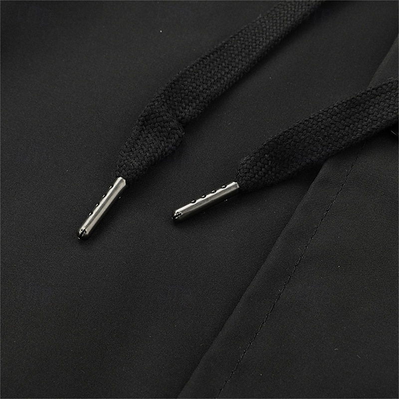 Homens jaqueta leve Jaqueta casual Casaco com capuz Férias Diário Respirável Bolsos Primavera Outono Listra Moda Clássico Com Capuz Padrão Preto Verde Tropa Casaco de 2026 por $49.99 –P9