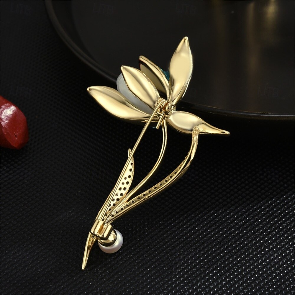 Brooches Classic Retro Geometrical Flower Elegant Fashion Personalized ...