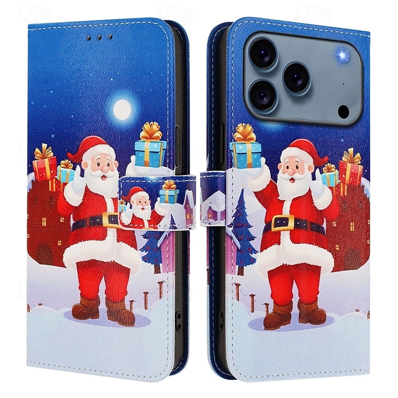 телефон Кейс для Назначение SSamsung Galaxy 17 Pro Max 17 Air i16 15 14 Pro Max Plus 13 Pro Max Кошелек для карт Полная защита тела с ремешком Защита от удара Рождество ТПУ Кожа PU 2025 - $11.99 –P9