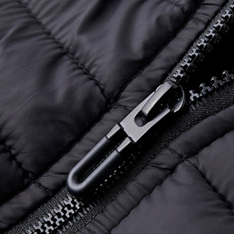 Herren Steppweste Weste Gilet Urlaub Täglich Date Mode Lässig Herbst Winter Tasche Nylon Warm Bequem Einfarbig Reisverschluss Mit Kapuze Normale Passform Schwarz Burgunderrot Armeegrün Dunkelblau 2025 - $44.99 –P6