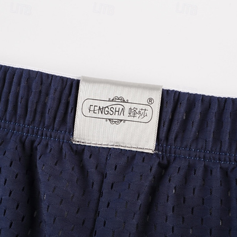 Hombre Ropa interior deportiva Boxers Cortos Malla Prendas de abajo Gimnasia Ropa Deportiva Ejercicio Verano Primavera Transpirable Gimnasio Rutina de ejercicio Corriendo Ajuste regular Ropa de 2026 - $11.49 –P10