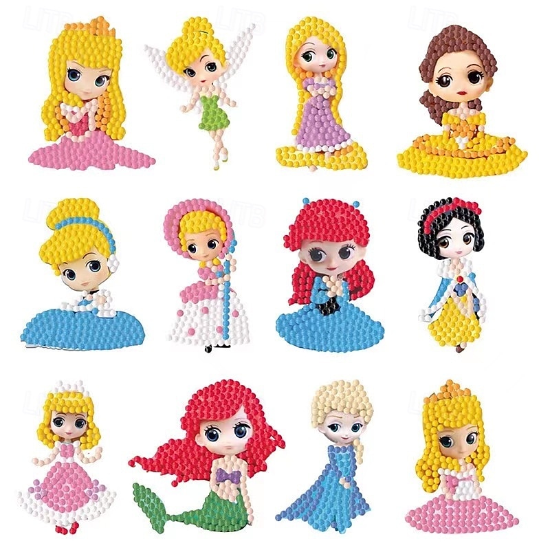 Adesivi artistici con diamanti 5D, arti e mestieri, gemme creative, kit di pittura con i numeri per bambini dai 4 ai 6 anni, dai 6 agli 8 anni, dagli 8 ai 12 anni, adesivi fai da te con mosaico, giocattoli per feste di compleanno, regali di Halloween e Na del 2026 a $9.99 –P5